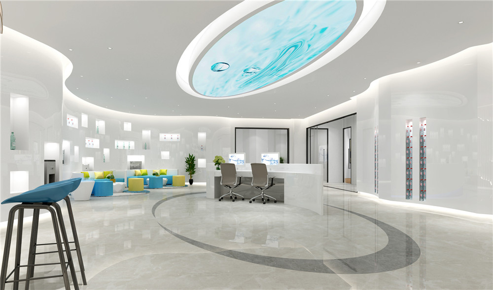 辦公室裝修前臺(tái)燈具選擇