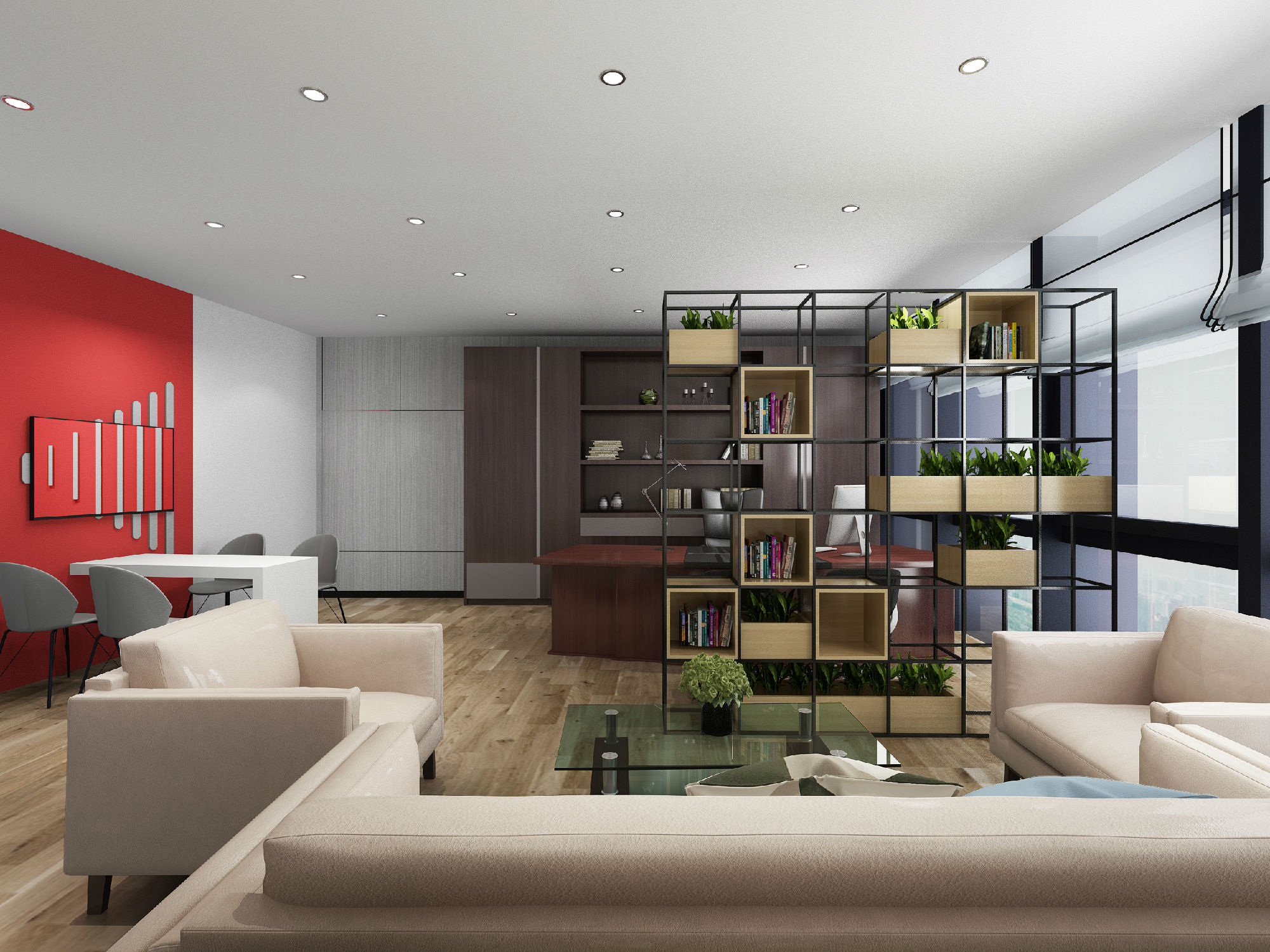 董事長辦公室裝修效果圖