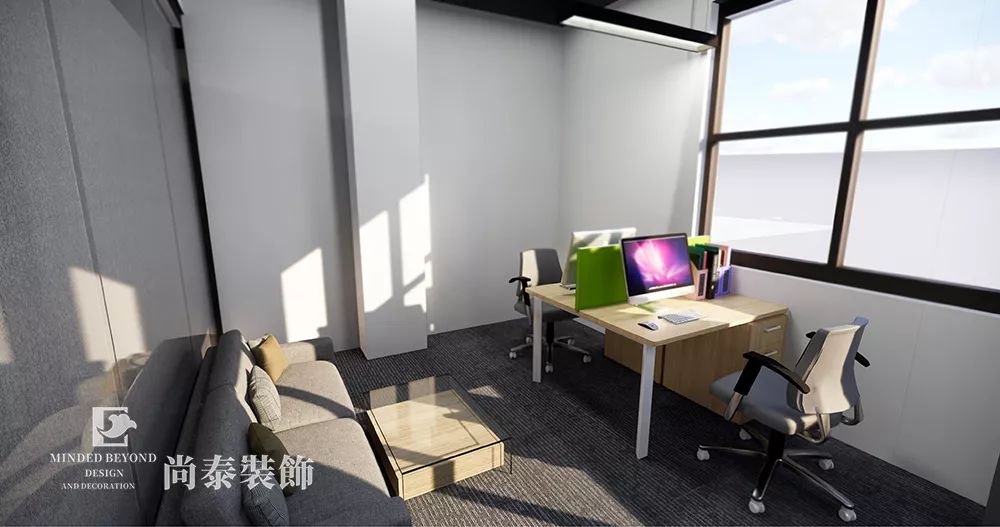 多媒體公司辦公室裝修效果圖