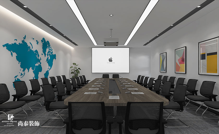 辦公室會(huì)議室裝修效果圖