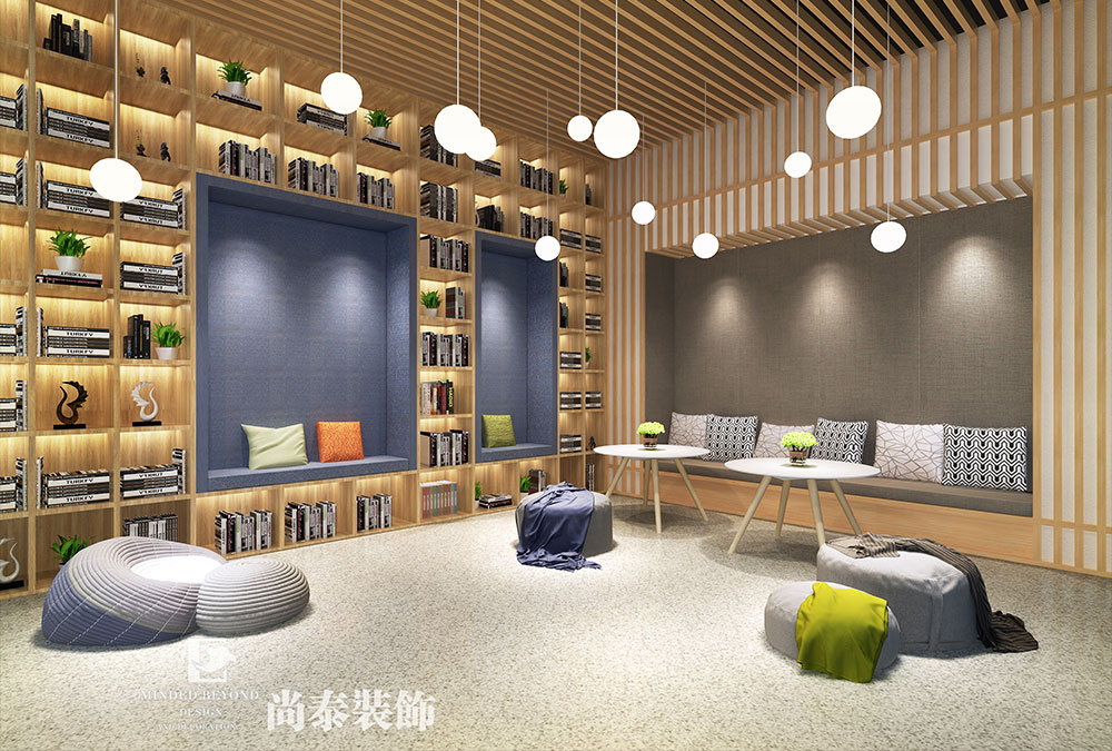 深圳前?；鹦℃?zhèn)金融科技公司辦公室設計效果圖 