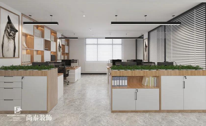 網(wǎng)絡(luò)電商公司辦公室開放辦公區(qū)設(shè)計(jì)效果圖