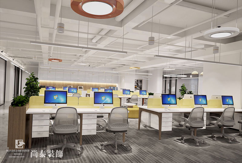 辦公室裝修復(fù)原效果圖