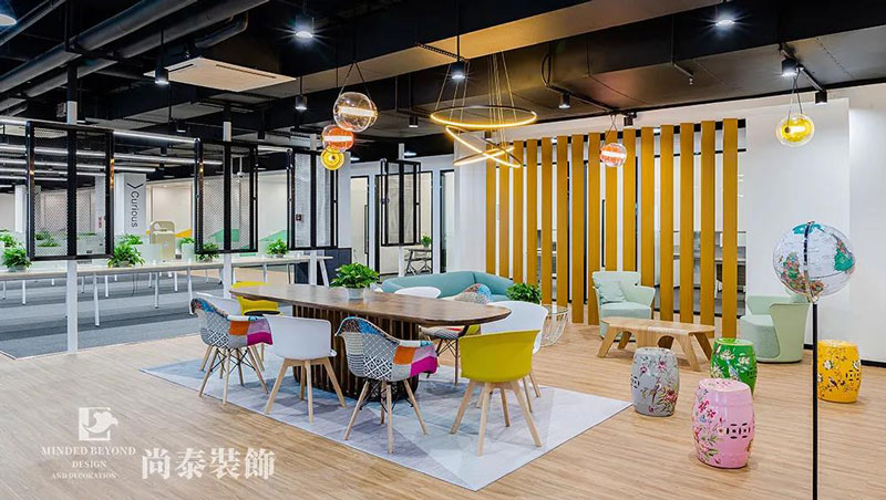 休閑辦公空間裝修實景圖