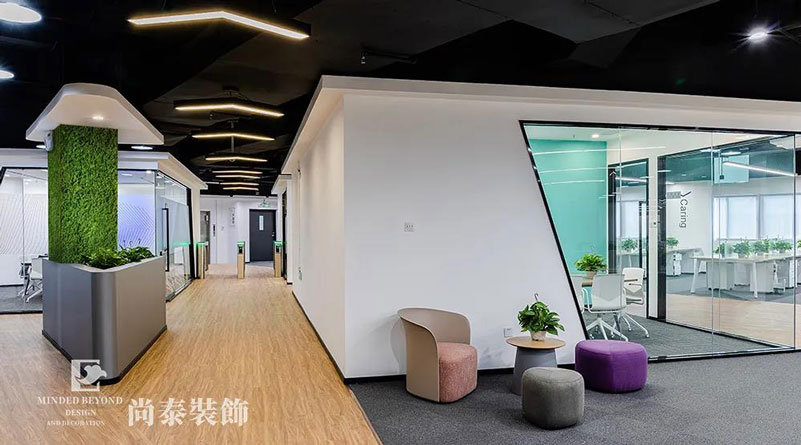 辦公空間過道裝修實景圖