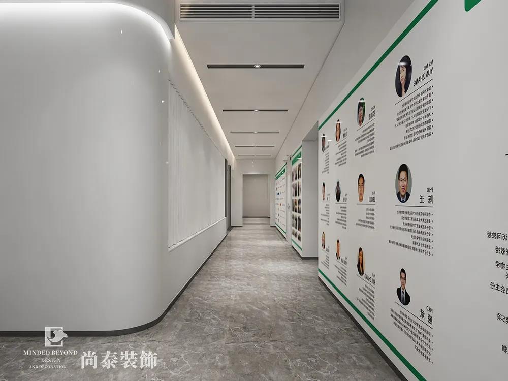 生物科技辦公室過(guò)道設(shè)計(jì)裝修效果圖