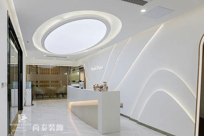 嘉舟科技辦公室前廳裝修效果圖