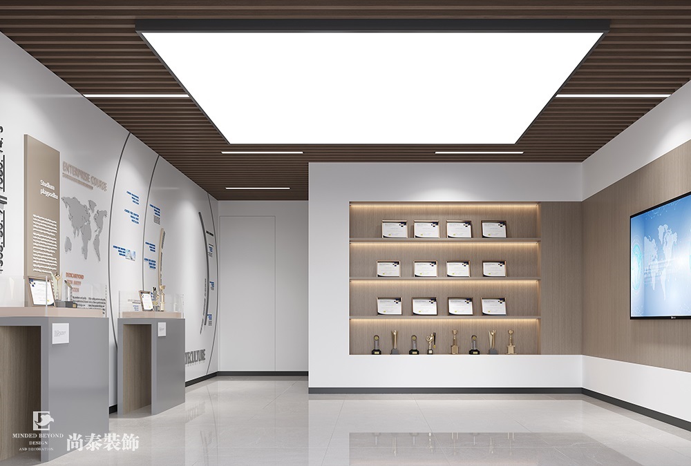 深圳龍崗辦公室設(shè)計案例：250平米機械電子公司