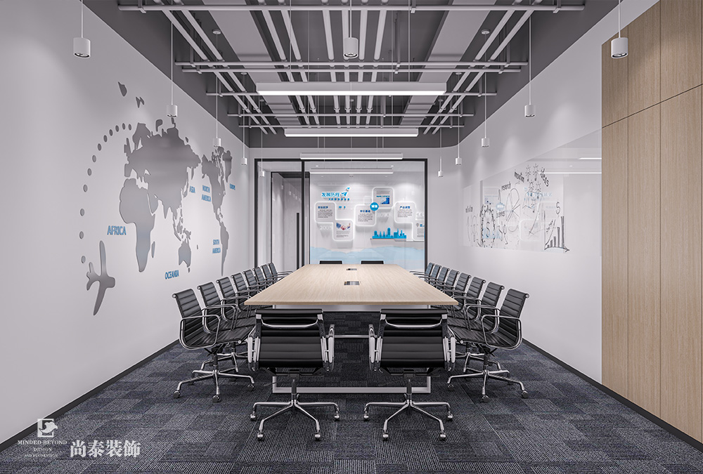 深圳南山軟件產(chǎn)業(yè)基地?cái)?shù)字營(yíng)銷公司420平米辦公室裝修設(shè)計(jì)案例