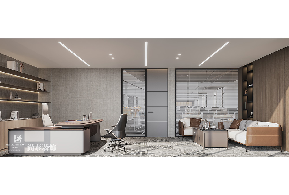 350平米電子科技公司深圳南山泰邦科技大廈寫(xiě)字樓辦公室裝修設(shè)計(jì)