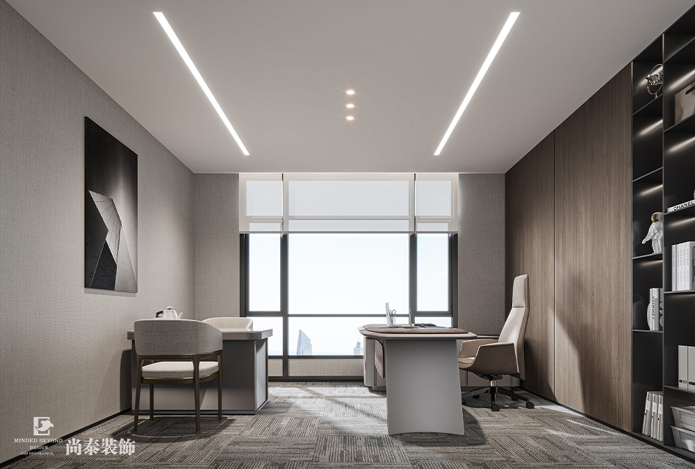 350平米電子科技公司深圳南山泰邦科技大廈寫(xiě)字樓辦公室裝修設(shè)計(jì)