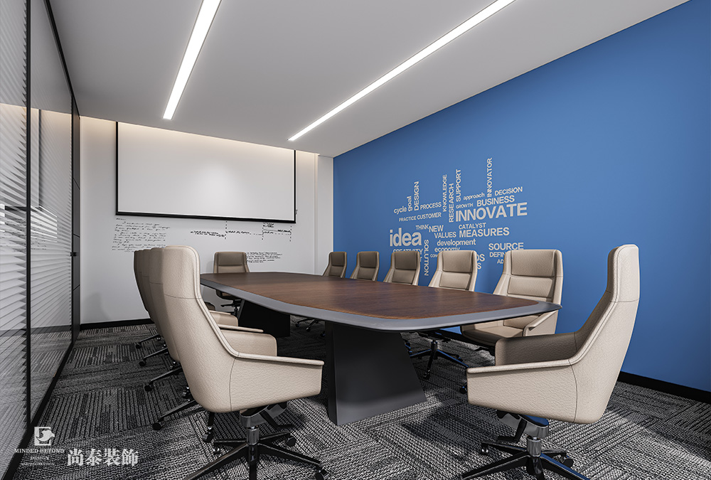 350平米電子科技公司深圳南山泰邦科技大廈寫(xiě)字樓辦公室裝修設(shè)計(jì)