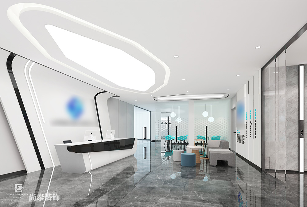 2100平米芯片研發(fā)設(shè)計公司深圳南山同方信息港寫字樓辦公室裝修設(shè)計