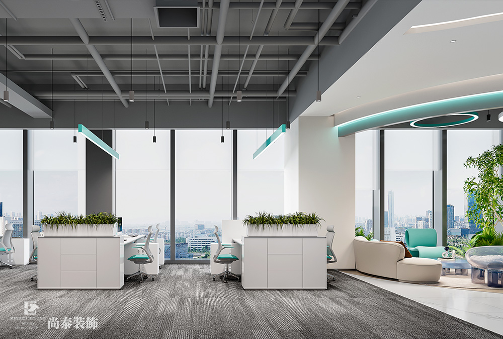 700平米信息科技公司深圳南山陽光保險大廈寫字樓辦公室裝修設(shè)計案例