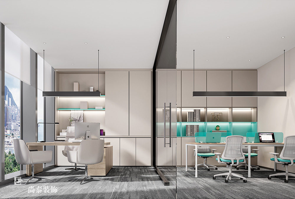 700平米信息科技公司深圳南山陽光保險大廈寫字樓辦公室裝修設(shè)計案例