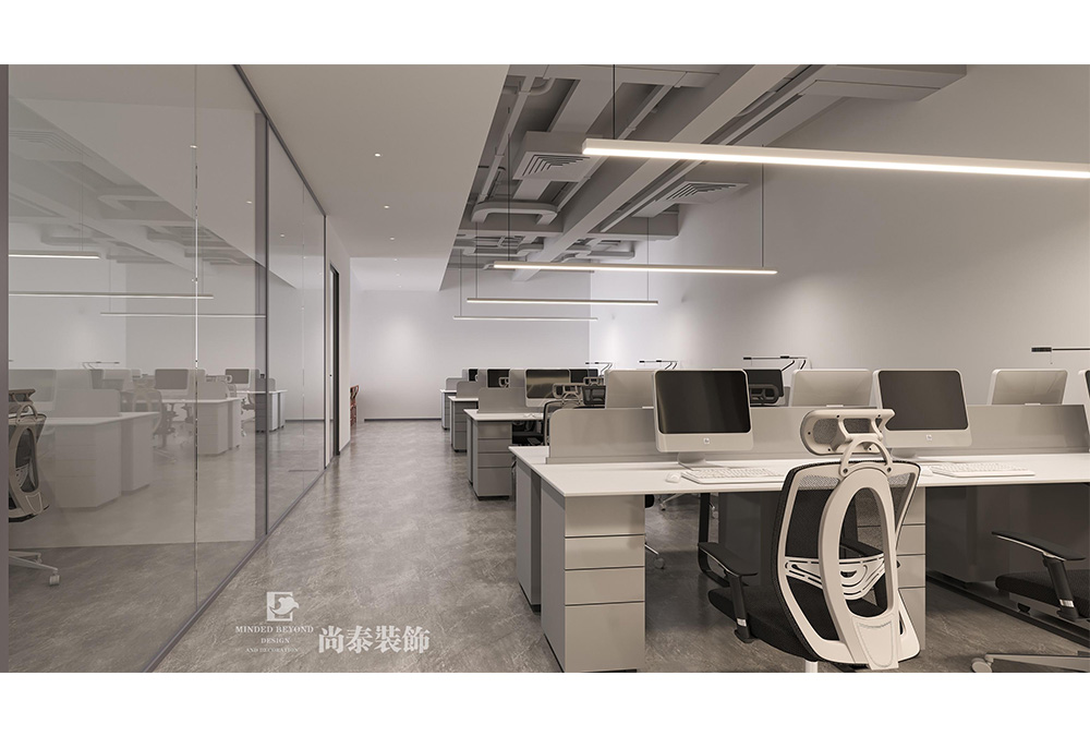 350平米環(huán)保節(jié)能科技公司深圳南山智谷寫字樓辦公室裝修設(shè)計